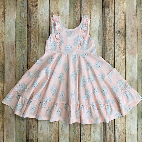 Peach Easter Twirl Dress