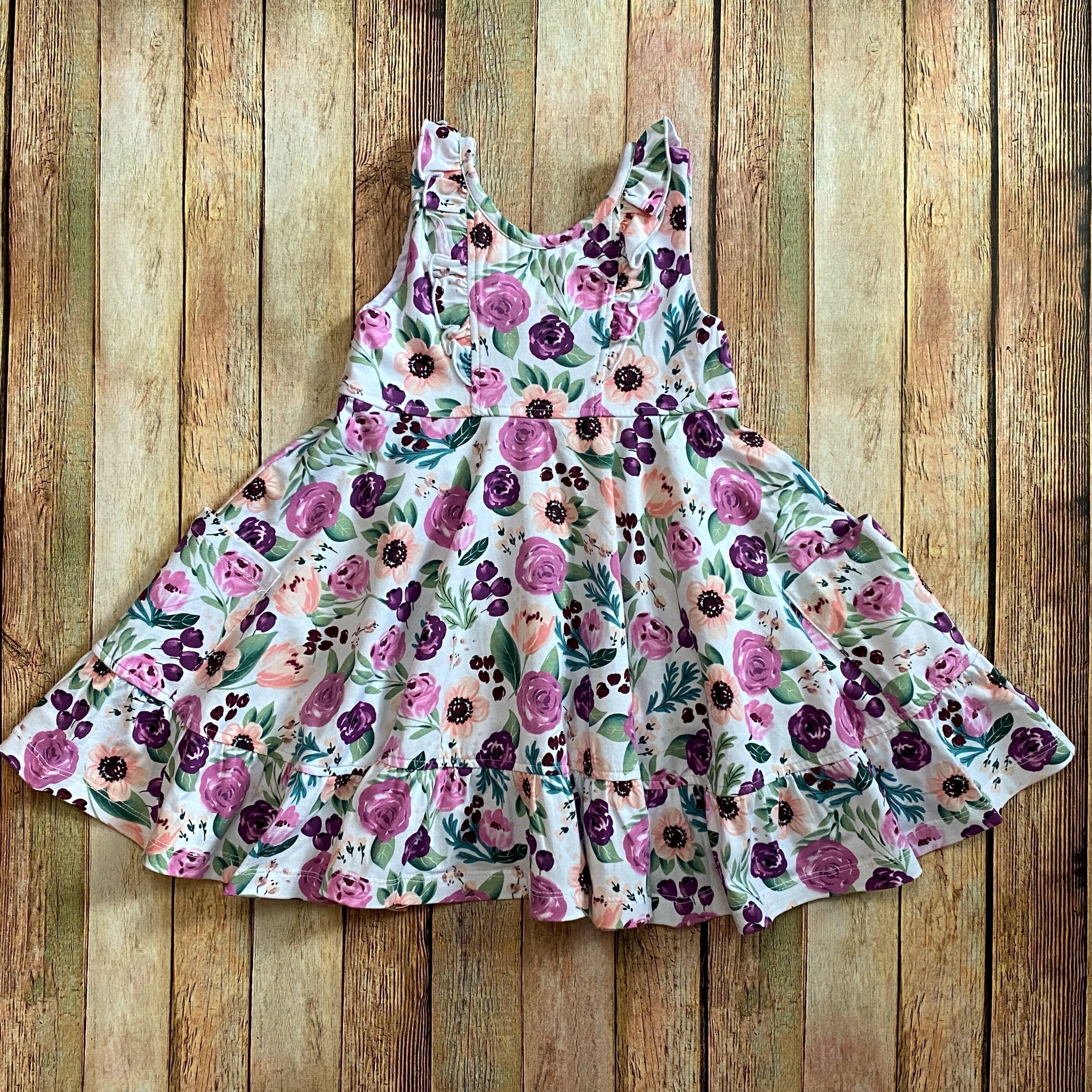 Always Blooming Floral Twirl Dress