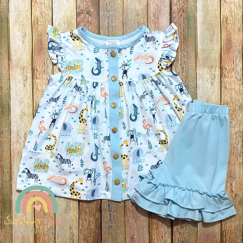 Zoo Days Shortie Set