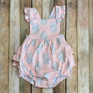 Peach Bunny Ruffle Bubble