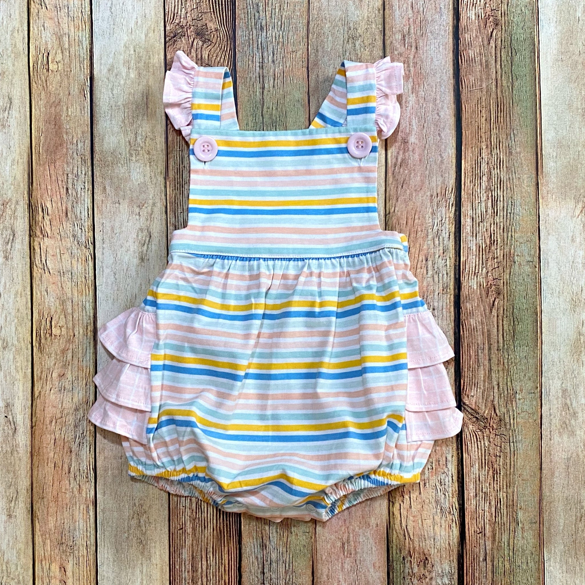 Summer Stripes Ruffle Bubble